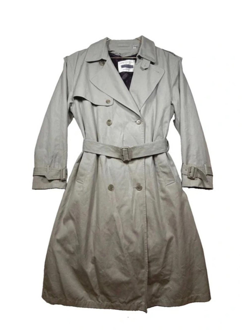 Vintage Double-Breasted Trench Coat with Removable Liner size 42R Large [COPY]